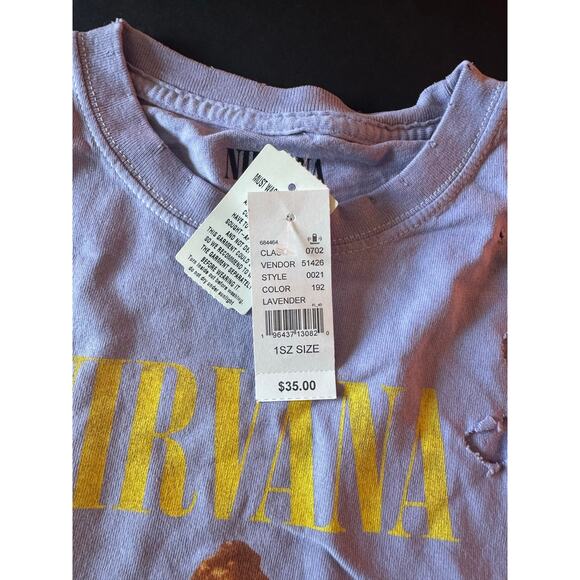 NWT Pacsun Nirvana Angel Purple Tee - Picture 6 of 6